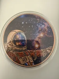 the astronaut planting the American flag COPPER toy