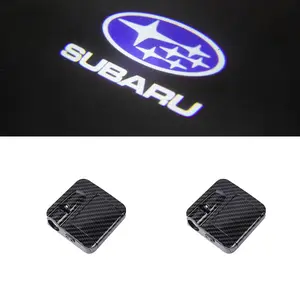 2-PCS Set of Welcome Lights for Subaru Forester BRZ Legacy Outback Projector Door Lights Interior Ambient Lighting Upgrade Led Backlights