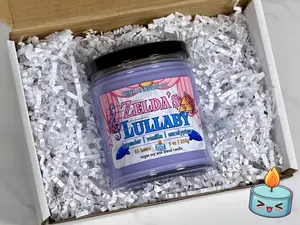 Zelda's Lullaby Candle | Hand Poured Vegan Wax Blend Candle | 9 oz, 4 oz, 2 oz Snap Bar