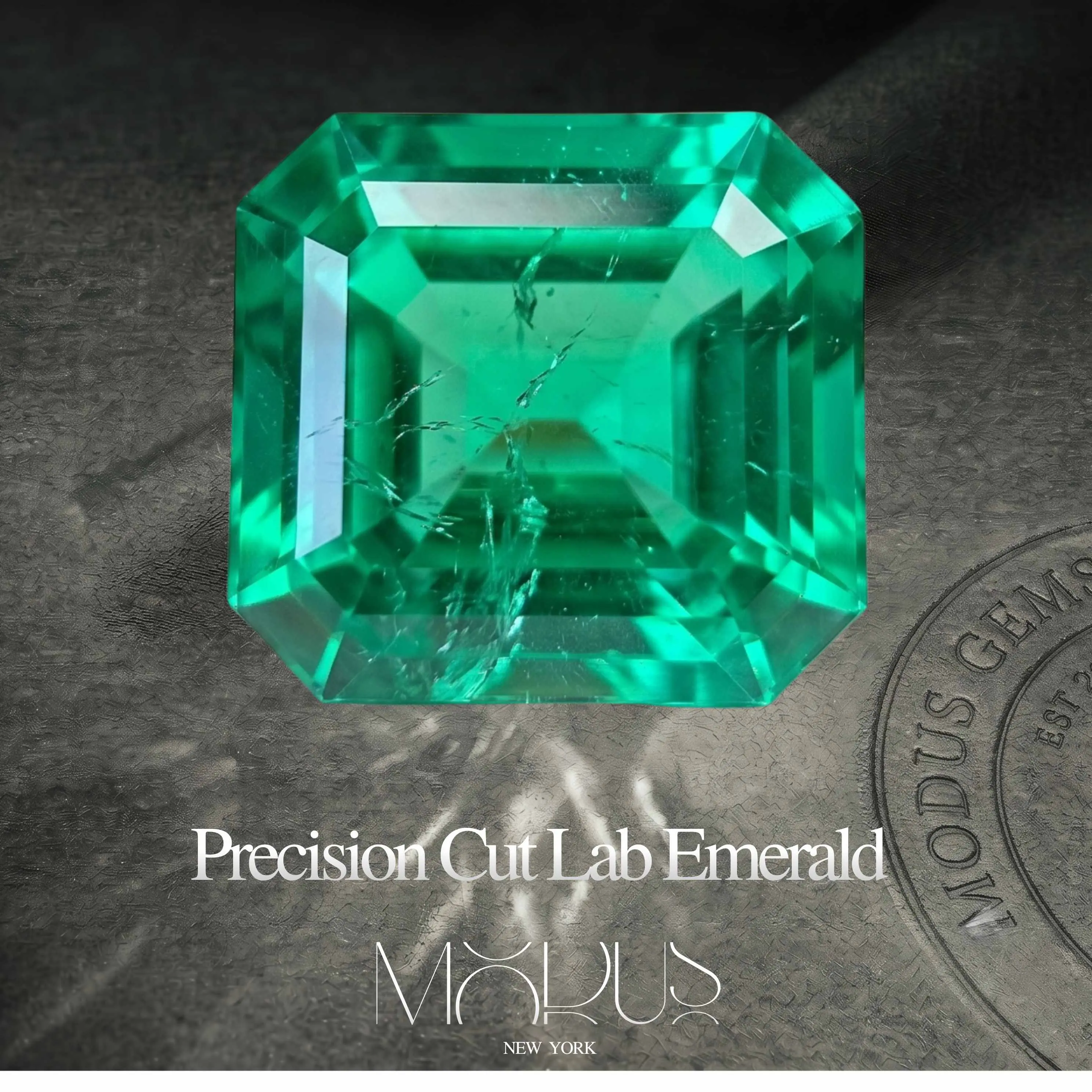 3Ct Colombian MUZO Green Emerald Precision Faceted Lab Grown Emerald Certified Loose Lab Gemstone(inquire for your shape)
