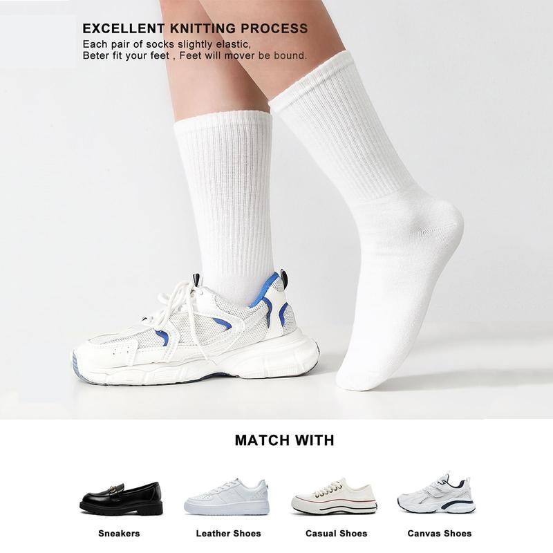 Womens Crew Scoks Thin Athletic Soft Moisture-wicking Scoks 1 Pair Womens Crew Scoks Thin Athletic Soft Moisture-wicking Scoks 1 Pair