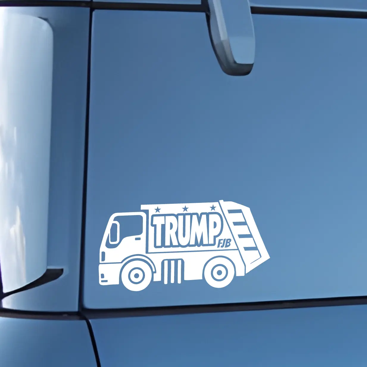Trump Garbage Truck - Funny Vinyl Decal for Cars, Trucks and More