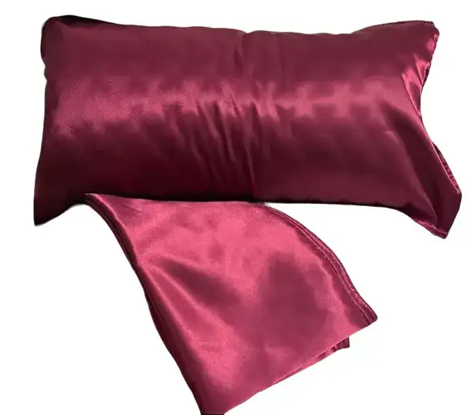 Magenta Satin Beauty Pillow (16 x 28 in)