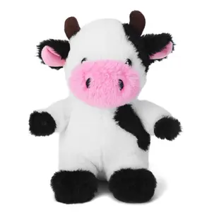 Dog Toys Puppy Toys Interactive Dog Toys for Small Medium Large Dogs, Squeaky Dog Chew Toys to Keep Them Busy, Plush Dog Toy with Crinkle Paper Stuffed (cow)