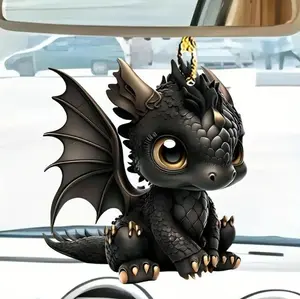 Cartoon Dragon Design Car HangingDecoration,Car Rear View Mirror HangingOrnament, Car Interior Pendant, CarDecoration Accessories