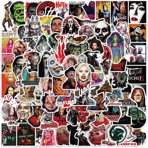 100 Pcs Horror Stickers,Horror Gifts,Horror Movie,Horror Decor,Scary Movie Gifts,Spooky Gifts,Supernatural Halloween Stickers