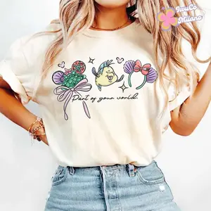 Coquette Bow #Minniii Headband The Little #Mermaiddd Princess #Arielll Shirt, Prince Eric #Ursulaaa #Mermaiddd Girl Trip Tee, Birthday Vacation Outfit VN20B