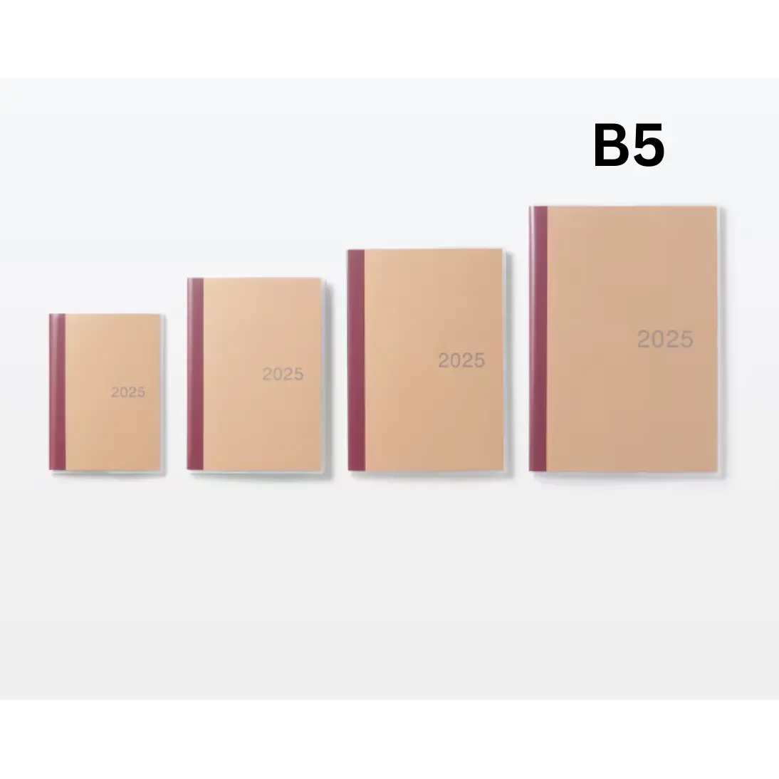 Muji 2025 Monthly Planner B5 Book Starting on Monday/ Starting December 2024
