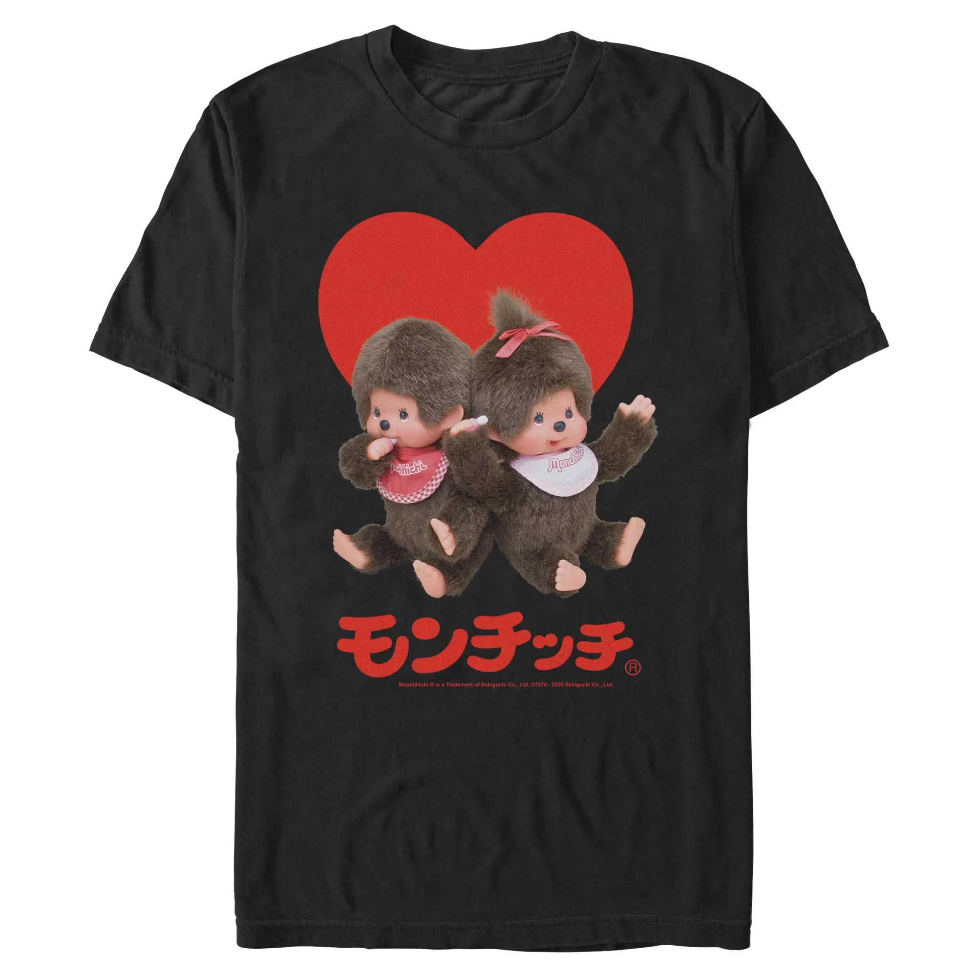 Mens Monchhichi Cutest Duo Ever Photo T Shirt