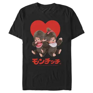Mens Monchhichi Cutest Duo Ever Photo T Shirt