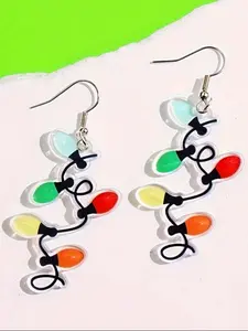 Acrylic Christmas Tree Shape Earrings Set, Perfect Holiday Gift for Women, Unique Festive Jewelry Accessory, Ideal for Special Occasions