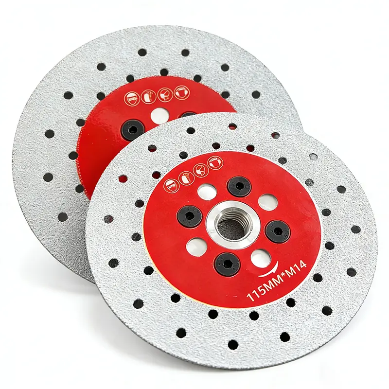 M14 Thread Dual-Purpose Diamond Grinding Disc & Cutting Wheel for Angle Grinder - Less Heat Buildup, Longer Lifespan, Fast Smooth Cuts for Tile, Marble, Granite, Metal