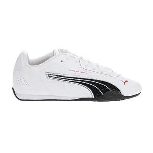 PUMA Mens Scuderia Ferrari Catch Lace Up Sneakers Shoes Casual - White