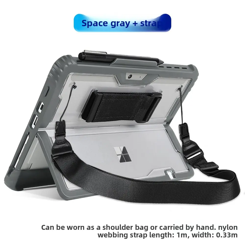 Surface Pro 8 transparent bottom case with gray f1