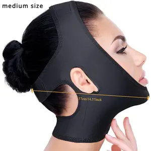V-Shaped Face Slimming Band - Chin Lifting Compression Wrap, Breathable & Invisible Line Sewing, Odorless Fabric