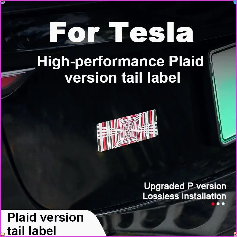 3D PLAID Logo Car Rear Trunk Fender Badge Emblem Sticker Decals For ...