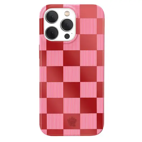 Velvet Caviar Rose Vibe Patterned TPU-Polycarbonate iPhone 12 Case - Cute Magnetic Shockproof Protective Cover, Stylish Cherry Casing, Phone Accessories