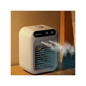 PortableAirConditioners,PersonalPortableACWith2Speeds&2MistModes,RechargeableAirCoolerWith1800mAhBattery,QuietAirConditionerPortableRoomCarOfficeOutdoor,White