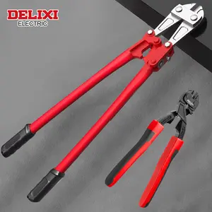 DELIXI ELECTRICAL 2 Pcs Wire Cutters Set, Steel Bar Shears, Steel Wire And Iron Wire Large Pliers, Powerful Destructive Lock-Picking Scissors, Scissors Magic Tool, Steel Wire Destructive Pliers, Wire Cutters