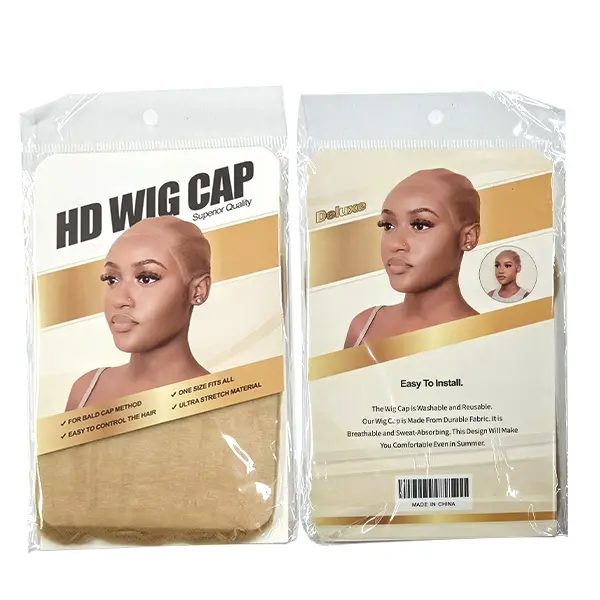 OhMyPretty Women's High Definition Wig Cap - Stretchy Nylon Soft Silk Accessory for Women, Natural Look, Secure Base, Irritation-Free Wearing Experience, One Size Fits All, Compatible with Mild Shampoo, Works with Human Hair Extensions