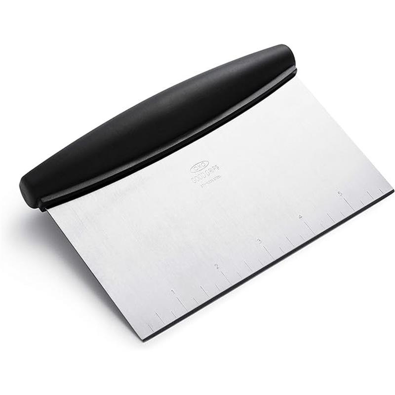 Good Grips Stainless Steel Scraper & Chopper,Silver/Black