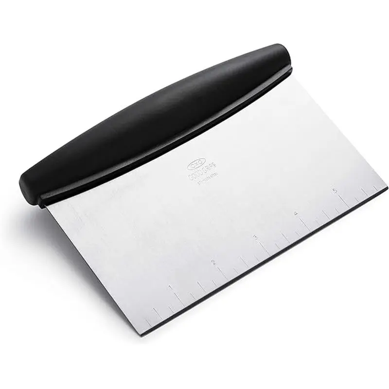 Good Grips Stainless Steel Scraper & Chopper,Silver/Black