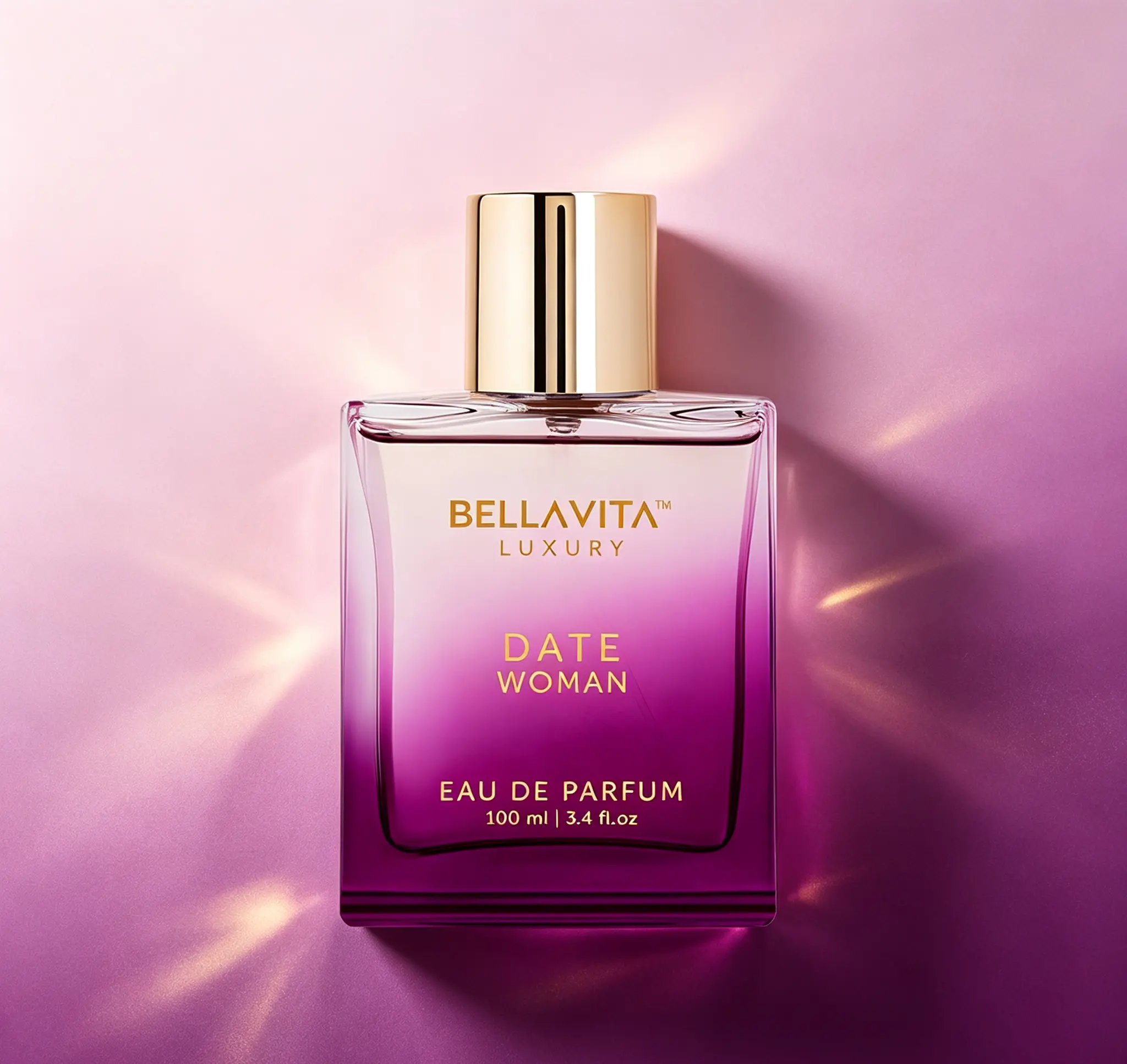 Bella Vita Luxury DATE Eau de Parfum for Women 100ml (3.4 fl.oz.), Romantic Long-Lasting Floral Fragrance with Pink Pepper, Jasmine & Moss, Captivating Signature Scent Perfect for Dates