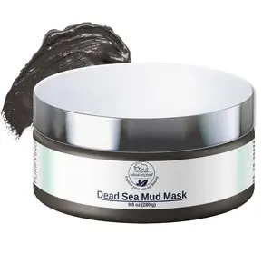 Natural Elephant Dead Sea Mud Mask 9.9 oz - Mineral Rich Black Mud with Olive Oil, Aloe Vera, Seaweed & Vitamin E for Soothing and Nourishing Skin - Skincare, Repair