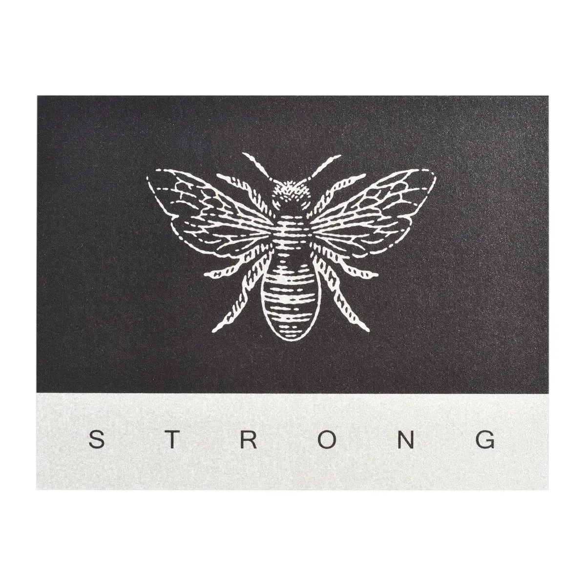 Yay Novelty 208 Radiant Pearl Cardstock Greeting Card - 5.5x4.25 in., Inspirational Encouragement Card, Be Strong, Inspirational Greeting Card