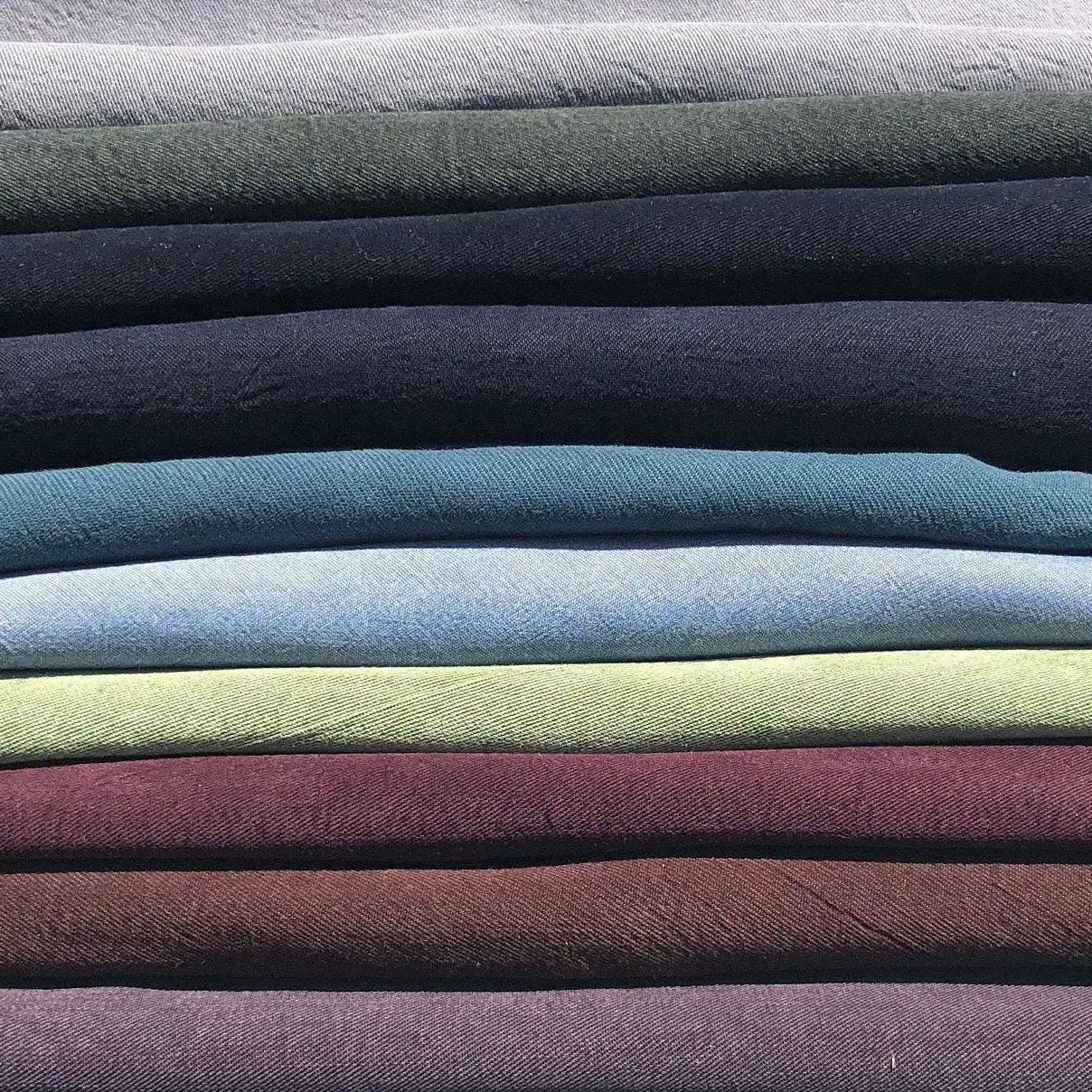 60" 100% Tencel Lyocell Gabardine Twill Enzyme Washed Medium Weight Woven Fabric By the Yard