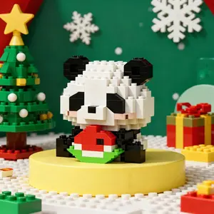 150+pcs Cute Panda Building Blocks Set - DIY Animal Toy for Creative Assembly, Perfect Holiday Gift for Christmas, Halloween, Valentine's Day (New Year/Birthday/Children's Day), Educational Hands-on Play​
