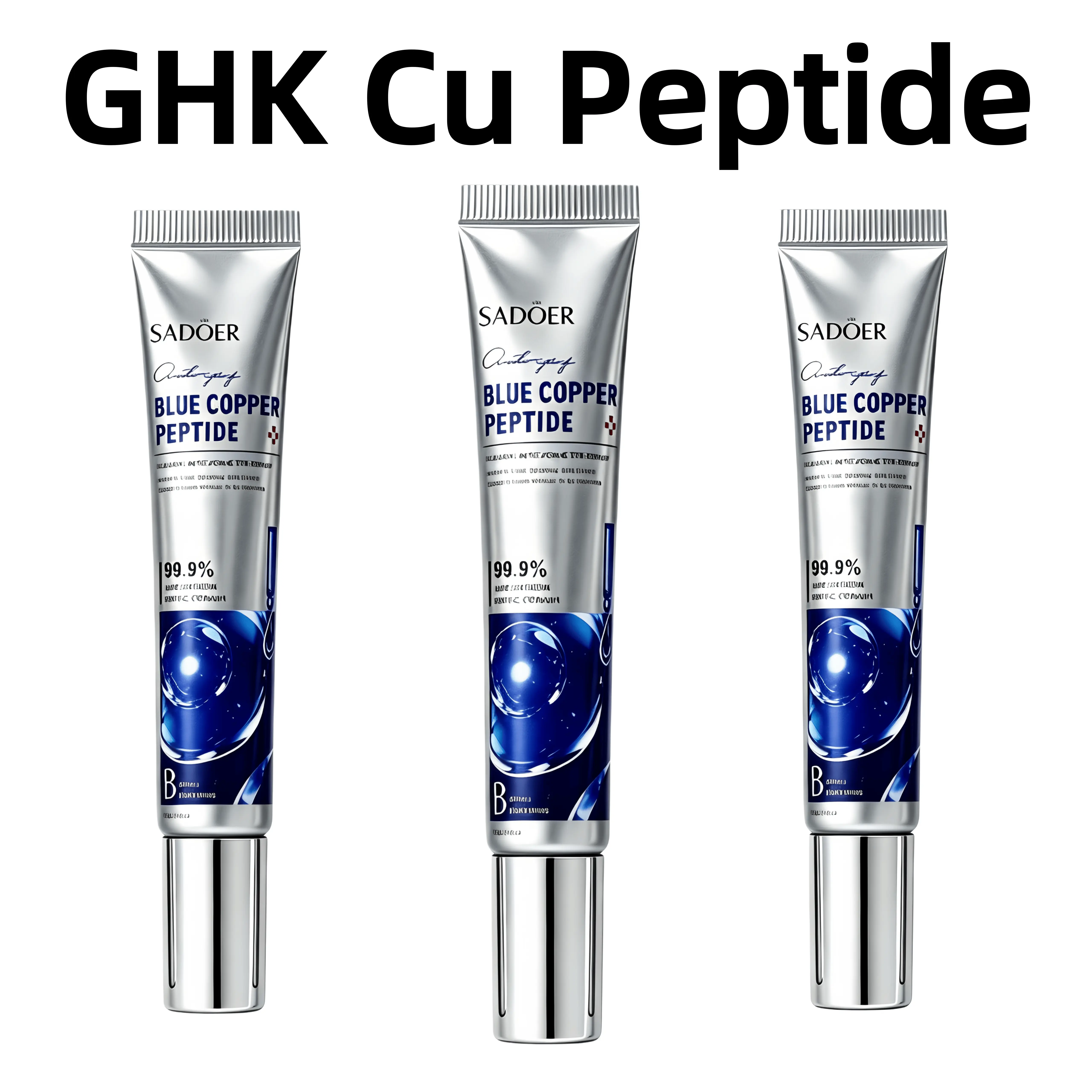 Copper Peptide Eye creamwith Hyaluronic Acid | Anti-Aging Eye cream， Deep Moisturizing & Nourishing, Firming & Wrinkle Smoothing | Fragrance-Free | for All Skin Types | Men & Women, Cruelty-Free, Vegan Skincare