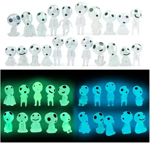 20Pcs Glow in Dark Tree Elves Fairy Luminous Ghost Micro Landscape Accessories Miniature Tree Elves Decoration for Garden Landscape Aquarium Dollhouse Potted Plants Decoration