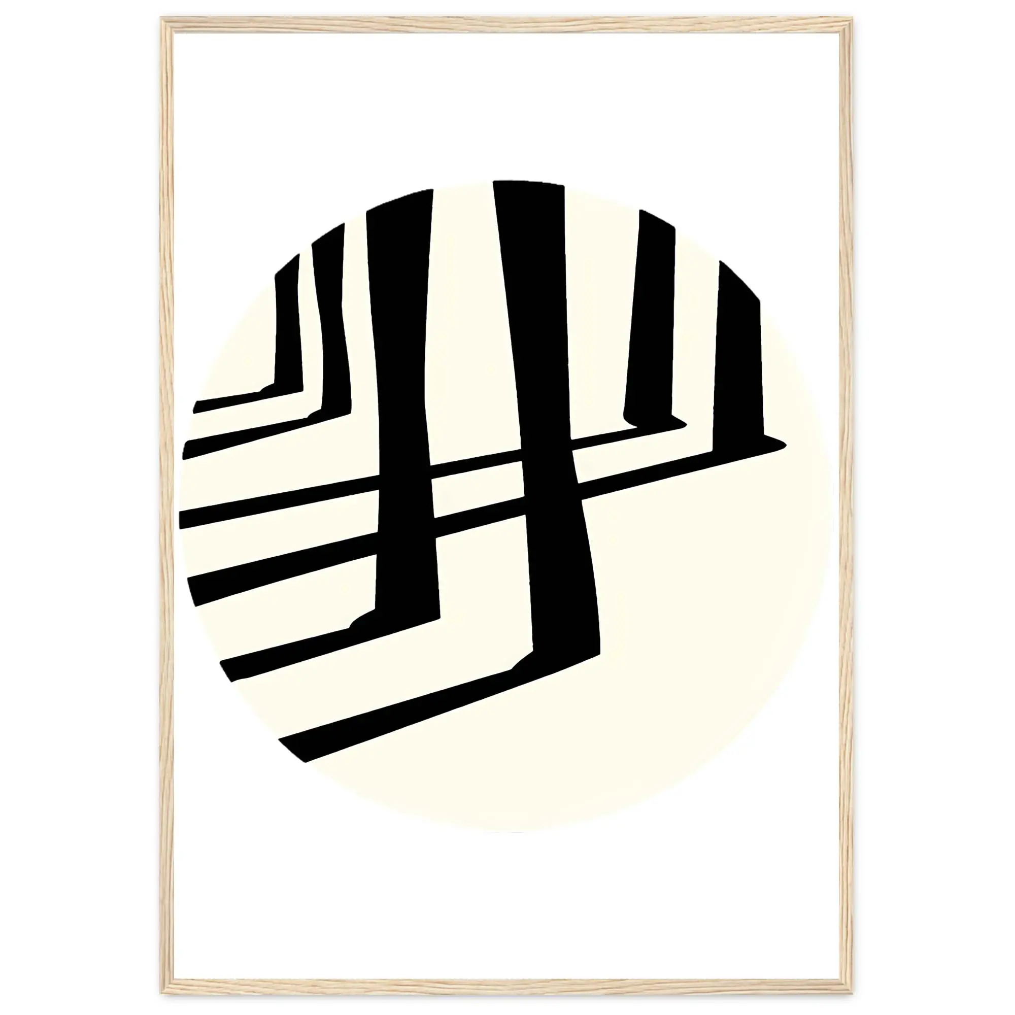 Norwegian Wood Beautiful Nozawa Onsen Snowboarding Poster - Luxurious Matte Finish, Ready to Hang, Durable Pine Wood Frame, 170 gsm Paper, FSC Certified, 20-25mm Thick, 10-14mm Wide