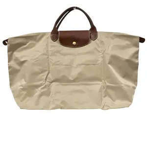 Pre-owned Longchamp Nylon Tote Bags Le Pliage Leather Tote Bag