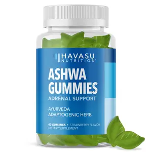Ashwagandha Gummies for Women and Men - Ashwagandha Supplement Designed to Calm & Relax - Herbal Mood Support - Non-GMO and Gluten-Free Supplement - 60 Vegan Strawberry Ashwagandha Gummies