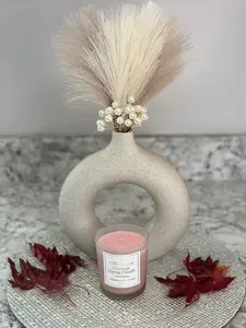 Frosted Cranberry 7oz Candle - Cranberry Apple Jam & Brewed Bourbon Scent - 4 oz Eco-Friendly Soy Wax - Perfect for Cozy Gatherings & Quiet Nights