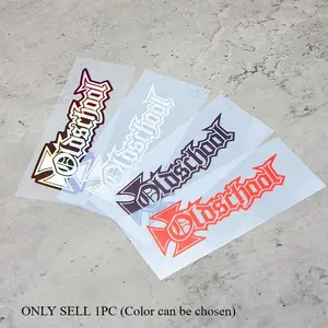 1PC Street Cool Gothic Script Sticker, Functional Style Personalized Body Decal, Suitable for Sedans, Off-road Motorcycles, Bicycle Frames, Computer Cases, Personalized Reflective Sticker, Motorcycle Stickers
