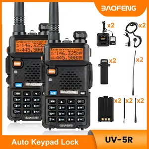Baofeng Radio UV-5R Rechargeable Long Range Walkie Talkies Long Range Two Way GMRS Radio with Upgraded 771 Antenna, USB-C Charging, Durable Handheld Ham Radio for Adults, Survival Gear, Outdoor, Hiking, Emergency Audio