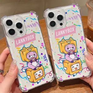 Cartoon Cute L-LankyBox Hot Gme Phone Case Suitable for iPhone 17 16e 16 15 14 13 12 11 Mini Pro Max Air X XR XSMAX 8 7 Plus Anti Fall Transparent Soft Back Cover