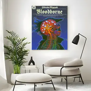 game b-bloodborne Poster Wall art print art suitable for living room bedroom bar parlor home decoration gift