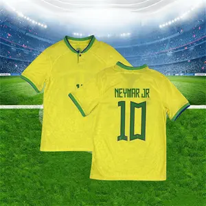 2022 Brazil Home 10# Neymar Short sleeve Soccer Jersey