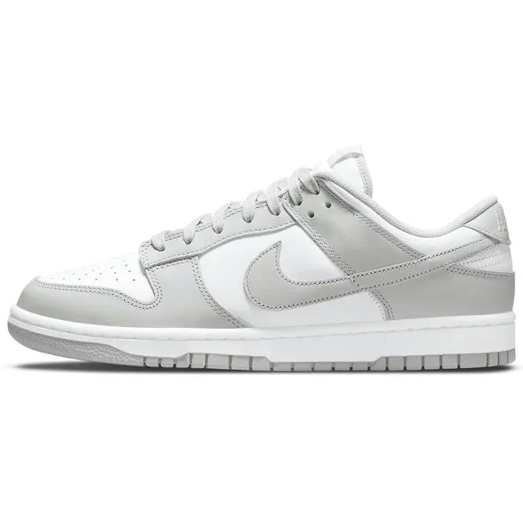 Nike Dunk Low Grey Fog Retro Durable Skate Shoes Men's White DD1391-103