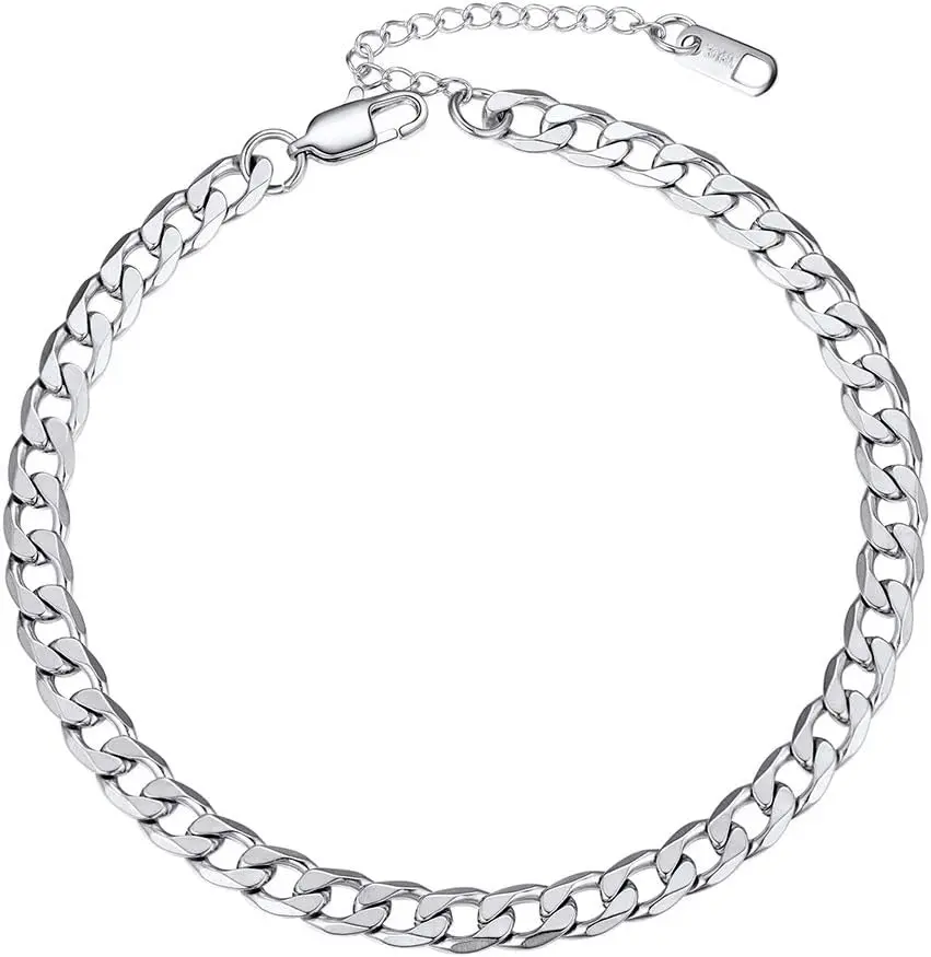 C: silver-cuban chain-6mm