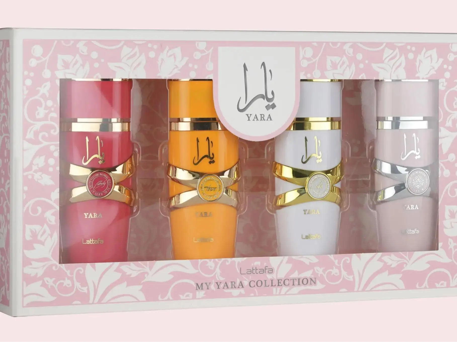 Lattafa My Yara Collection 25ml 4pcs Gift Set. Yara, Tous, Candy & Moi Eau De Parfum For Women