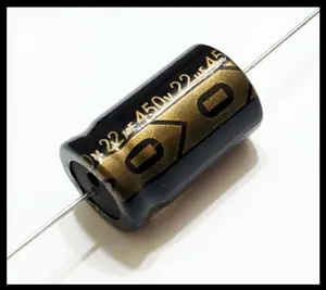 Axial Electrolytic Capacitor, Polarized, 22uF 450V, 105C, Tolerance ±20%