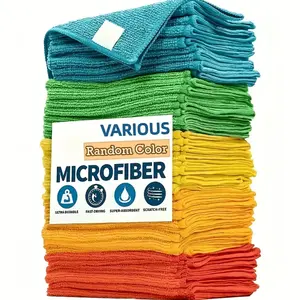 10/20 pcs highly absorbent microfiber householdcleaning towels, Microfiber Cleaning Cloths, suitable for kitchen, bathroomliving room, and car cleaning.