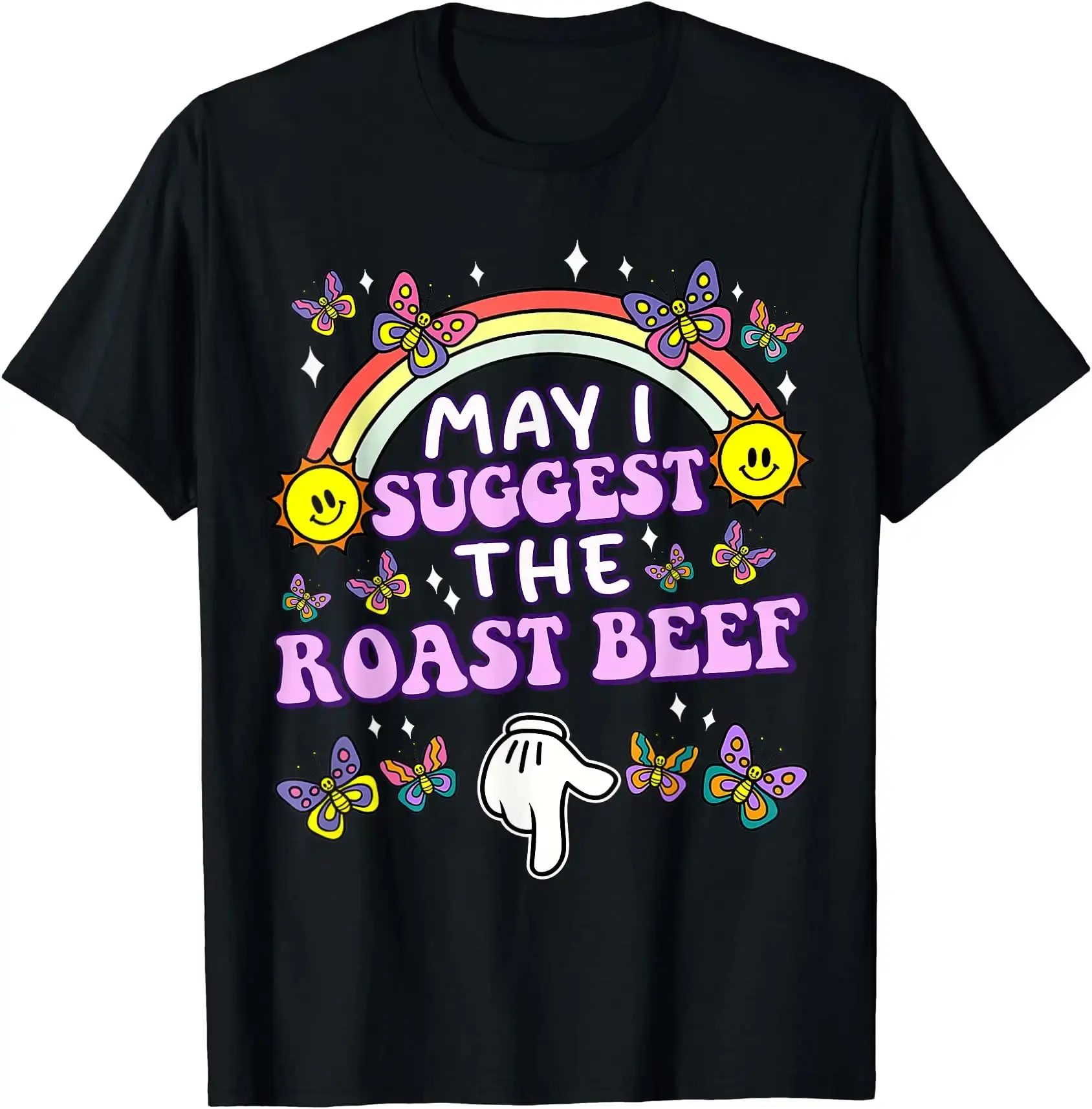 Funny "Roast Beef" Graphic T-Shirt, Unisex Relaxed Fit Adult Humor Print, Breathable Short Sleeve 100%
