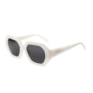 ZENOTTIC Trendy Polarized Sunglasses for Women,Designer Hexagon Sun Glasses for Ladies,Retro shades with UV400 Protection Eyeglass Modern