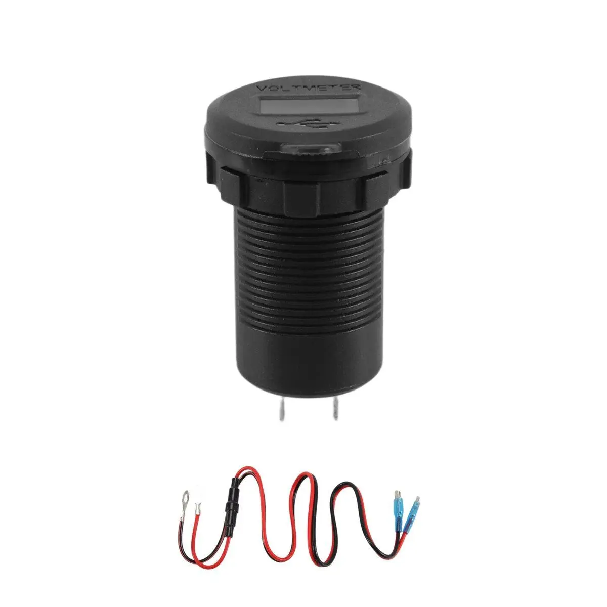 12V USB Charger Adapter with 12V Output, Dual Quick Charge Outlets, Voltmeter, Power Switch - Universal Fit for Car Charging, Marine Use, Truck (Cycling & Outdoor Recreation Equipment), Dual Outlets